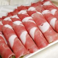 New Zealand Lamb · Boneless lamb thinly sliced out. Grass feed