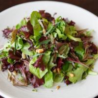Gluten-Free Young Field Greens Salad · radish, mint, citrus vinaigrette