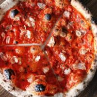 Marinara Pizza · tomato sauce, garlic, oregano, extra-virgin olive oil. A Neapolitan classic. . This pizza ha...