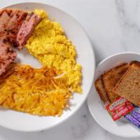 Deli Ham & 3 Eggs - Breakfast from the BBQ · 