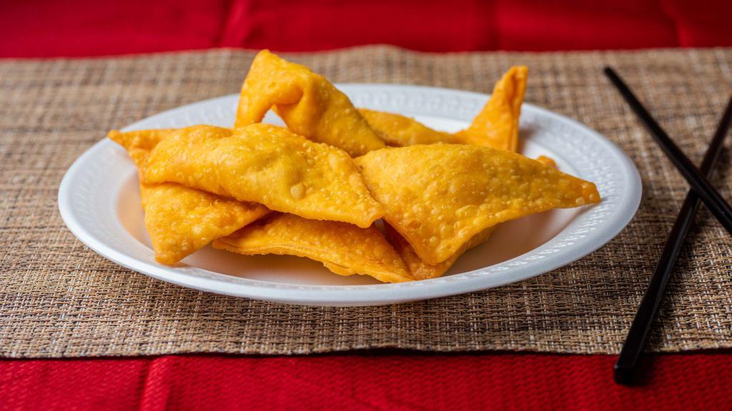 Crab Rangoon (8) · Most popular. Cream cheese and crab meat.