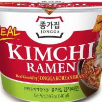 Jongga Kim Chi Bowl · Spicy instant Ramen with Kim Chi in a bowl