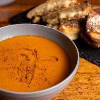 Tomato Soup · Our Cultivar tomato soup made with Cultivar Cabernet and Caspar Estate Olive Oil, pairs well...