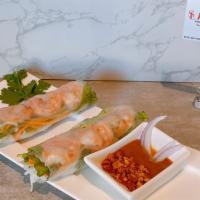 A5. Fresh Spring Rolls · Contains nuts. Lettuce wrapped with vermicelli, bean sprouts, fresh herbs, avocado, and choi...