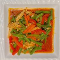 H4. Spicy Green Beans · Spicy. Green beans and bell pepper sautéed in house chili sauce served with choice of protein.