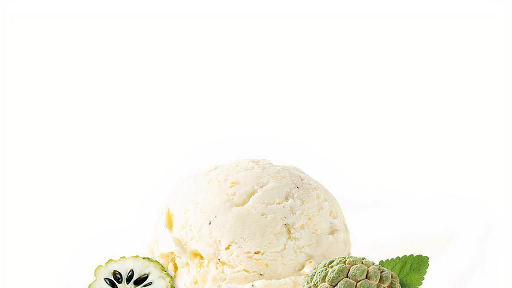 Custard Apple · Feeling a little tropical? Then our organic custard apple ice cream is perfect for you to satisfy those cravings! Made from the custard apple, a Caribbean fruit that’s a firm favorite out there, the taste of our creamy ice cream is made with no artificial additives, just pure tropical custard apple pulp made just for you!