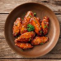 Korean BBQ Wings · Classic wings fried and then tossed in our new Korean BBQ sauce.