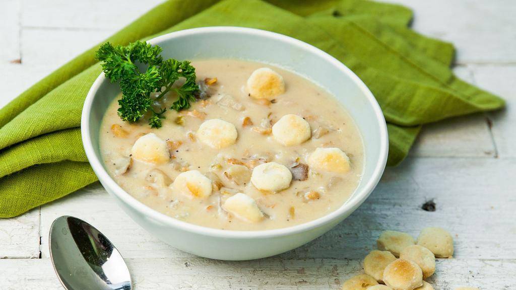 New England Clam Chowder · A thick, rich and creamy traditional recipe loaded with clams from the north Atlantic and red skinned potatoes. Gluten free, bacon free.