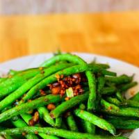 Dry Sauteed String Bean 幹煸四季豆 · String beans stir-fried with preserved vegetables, minced garlic and green onions. Vegan and...