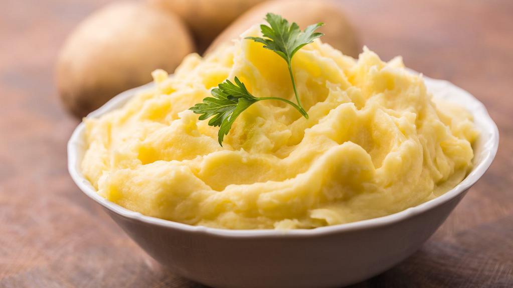 Mashed Potatoes & Gravy · Creamy Mashed Potato Topped with Gravy