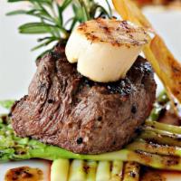 Filet Mignon & Scallops · Tasty and oh-so Tender Filet Mignon that just melts in your mouth, paired with flavorful Sca...