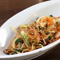 Stir Fried Clear Noodle · Stir Fried Glass Noodles with Beef & Veggies