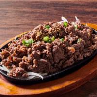 Marinated Beef BBQ (Bulgogi) · Rice included.