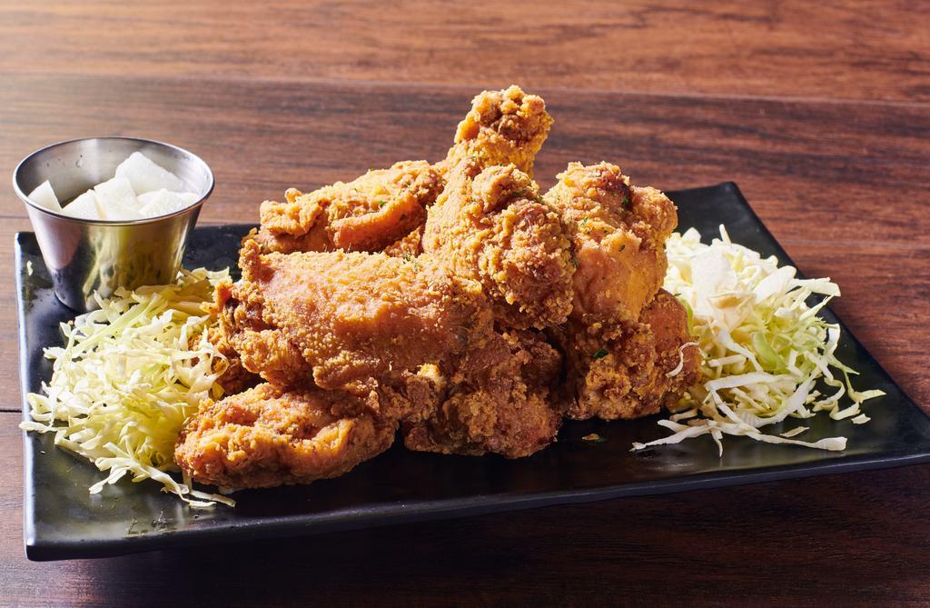 Fried Chicken · Choice of Honey Lemon, Soy Garlic or Spicy Sauce for an additional $2. No rice included.  Made with ethically sourced halal poultry.