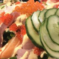7. Sashimi Salad · Mixed sashimi with greens.