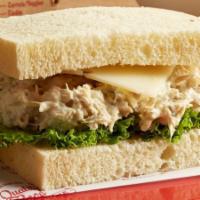 Albacore Tuna | Sourdough (Classic) · The best fancy white albacore tuna with swiss cheese on crisp lettuce. Served with; • dill p...