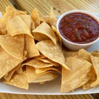 Chips and Salsa  · Fried Corn tortilla with a side of Salsa.