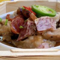Steamed Pork Ribs & Chinese Bacon | 香芋頭蒸排骨 · riblets, cured sausage & bacon, & taro