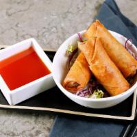 Fried Spring Rolls | 芋頭素春捲 · cabbage, carrot & taro filled with a sweet & sour sauce