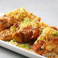 Chili Sandstorm Chicken Wings | 風砂雞翼 · crispy wings tossed in a spicy garlic hodgepodge