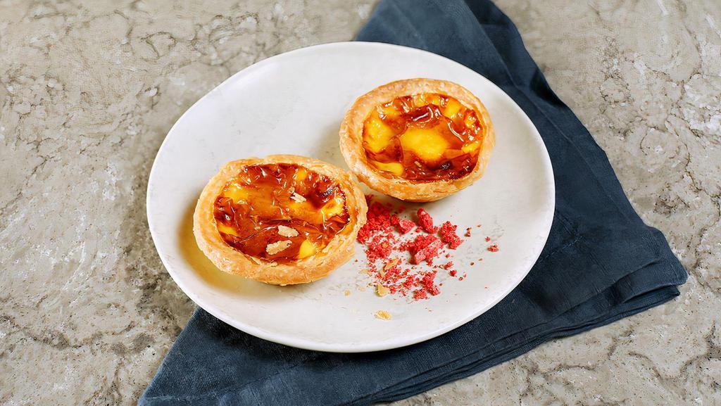 Portugese Style Egg Tarts 葡撻 · caramelized custard in flaky pastry