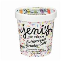 Jeni's Ice Cream - Buttercream Birthday Cake · Buttercream frosting, golden cake, and a rainbow of sprinkles.
