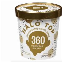 Halo Top - Chocolate Chip Cookie Dough · Creamy light ice cream with real chunks of cookie dough and a good source of protein has got...