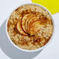 Maple Brown Sugar Oatmeal · Warm rolled oats with brown sugar, cinnamon, maple syrup.