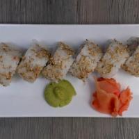 New York Roll (8 pcs) · Ebi shrimp with avocado. Garnished with sesame seed on the outside. Need utensils? Make sure...