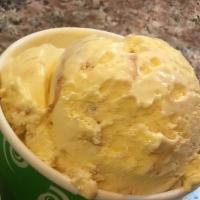 Butterscotch Mania · Butterscotch ice cream, butterscotch sauce, caramel nuts, whipped cream.