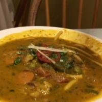 1. Thukpa · Traditional Tibetan ginger and garlic noodle soup.