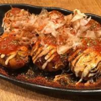 Fireball Takoyaki · 6pcs octopus ball with house made habanero spicy sauce