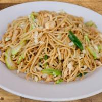 Chicken Chow Mein · Cabbage, celery, onions, and scallions.