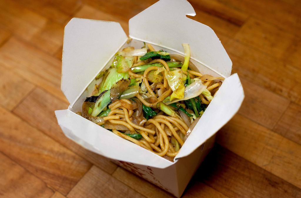 Vegetable Chow Mein · Vegetarian. Cabbage, celery, onions, and scallions.