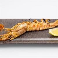 Ebi · Giant White Shrimp Seasoned w/ Sea Salt and Charcoal Grilled w/ Binchotan (Japanese White Ch...