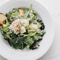 Gf Caesar Salad · romaine hearts, baby kale, parmesan