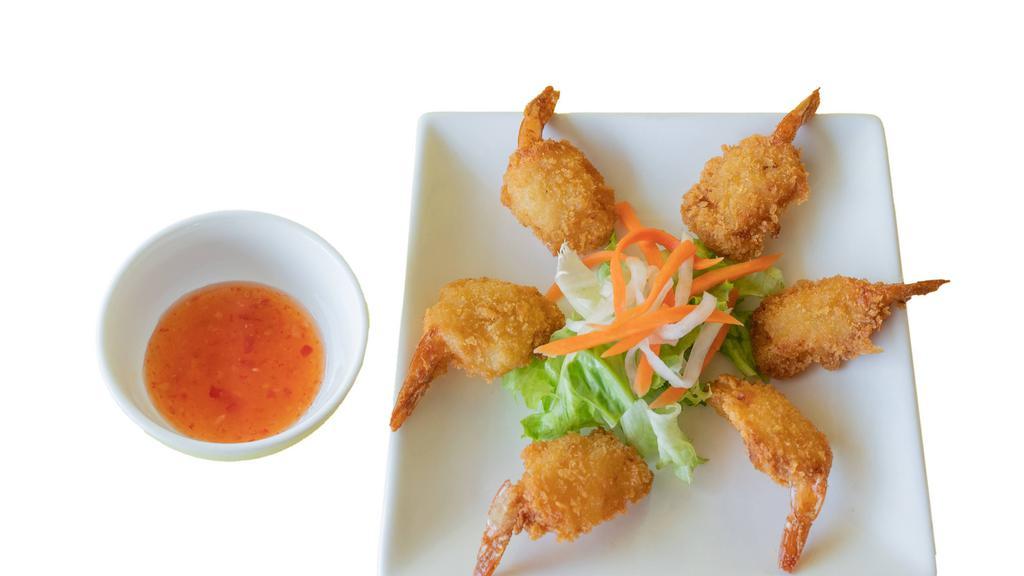 8.  Battered fried shrimp / Tôm chiên bột · 
