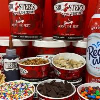 Grand Slam · *Serves 20 to 25 people*
- 5 quarts of ice cream (one flavor each quart)
- 5 toppings
- 2 ca...