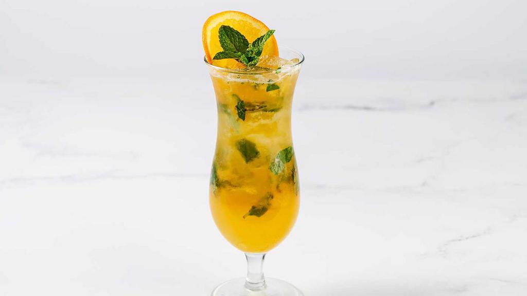Passion Mint Fizz · Passion Fruit, Agave, Fresh Mint and Soda