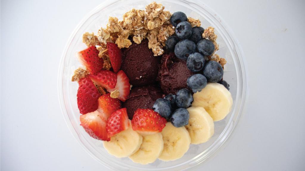 Byo Acai Bowl · Enjoy our organic acai with up to 4 toppings of your choice.