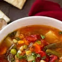 Vegetable Soup · Vegetable Broth - Rice Noodles - Summer Vegetables - Basil - Chili - Lime