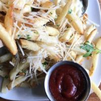 Garlic & Parmesan Fries · ketchup, aioli