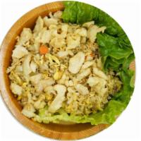 Chicken Fried Rice · Pan-fried rice with chicken, celery, carrots, mushrooms, yellow onions and green onions.
*We...