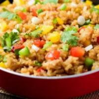Veggie Fried Rice · Pan-fried rice with celery, carrots, mushrooms, yellow onions and green onions.
*We provide ...
