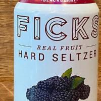 Fick's Blackberry Hard Seltzer · A tasty hard seltzer, made locally with real, cold-pressed blackberries