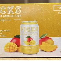 ​Fick's Mango Hard Seltzer, 6 Pack · ​A tasty hard seltzer, made locally with real mango juice