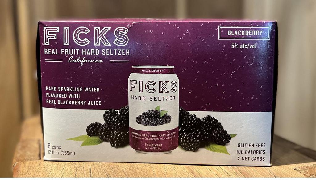 ​Fick's Blackberry Hard Seltzer, 6 Pack · A tasty hard seltzer, made locally with real, cold-pressed blackberries