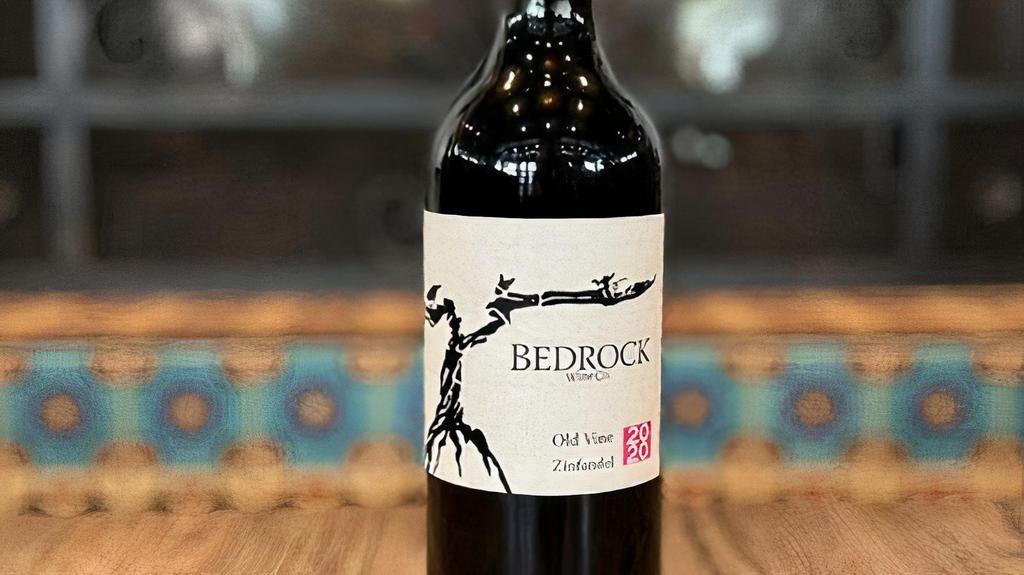 ​Bedrock Old Vine Zinfandel · Sonoma County, California, 2020. Soft and full classic California zin, notes of wild cherry, cedar, and tobacco. Food items must be purchased with alcohol. You must be 21 years of age to order alcohol.