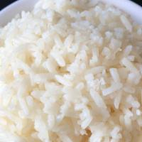 Steamed Rice · White rice or small Fried Rice (Egg, Sausage, Carrots, Green Peas)