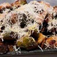 Roasted Brussel Sprouts · pancetta, pecorino